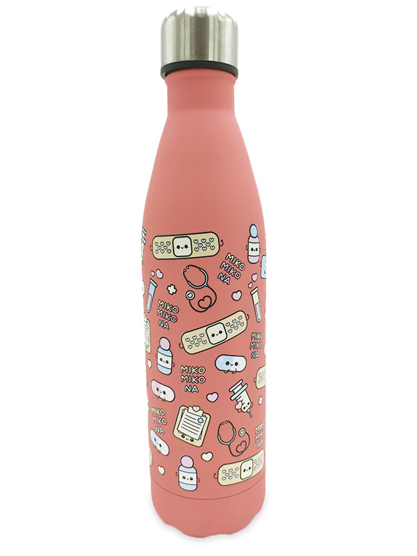 Botella Térmica Acero Inoxidable 750ml | Modelo Sanitario (Rosa)