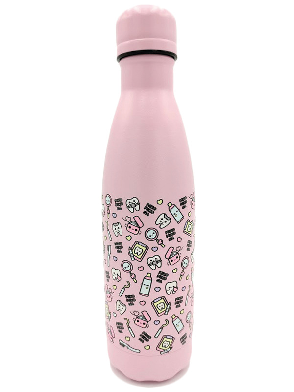 Botella Térmica Acero Inoxidable 500ml | Modelo Dentista (Rosa)