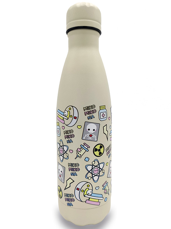 Botella Térmica Acero Inoxidable 500ml | Modelo Rayos (Marfil)