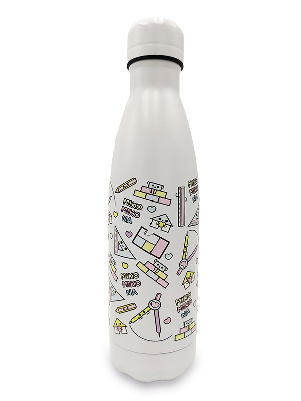 Botella Térmica Acero Inoxidable 500ml | Modelo Arquitectura (Blanca)