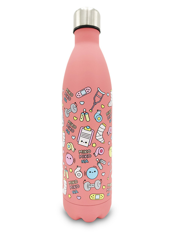 Botella Térmica Acero Inoxidable 750ml | Modelo Fisio Pop (Rosa)
