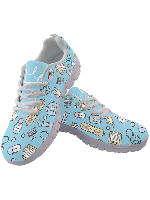 Sneakers Tenis modelo Sanitario (Azul Bebé) | Suela Blanca