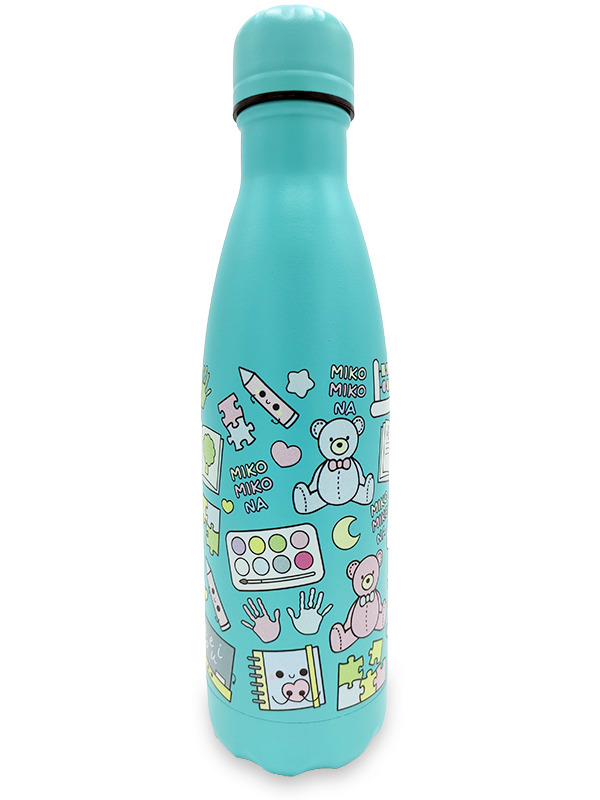 Botella Térmica Acero Inoxidable 500ml | Modelo Educación Infantil (Azul Aqua)