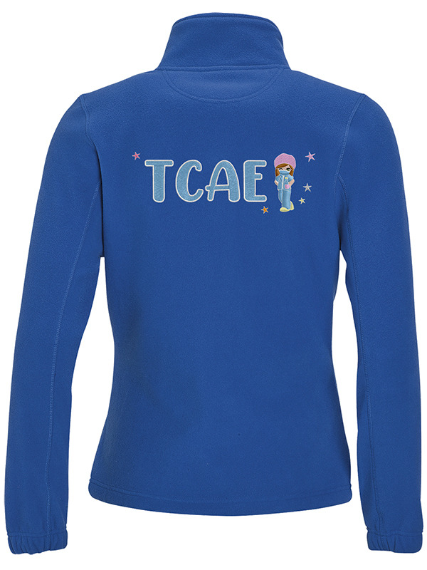 Chaqueta Polar modelo TCAE | Mujer | Color Azul Royal